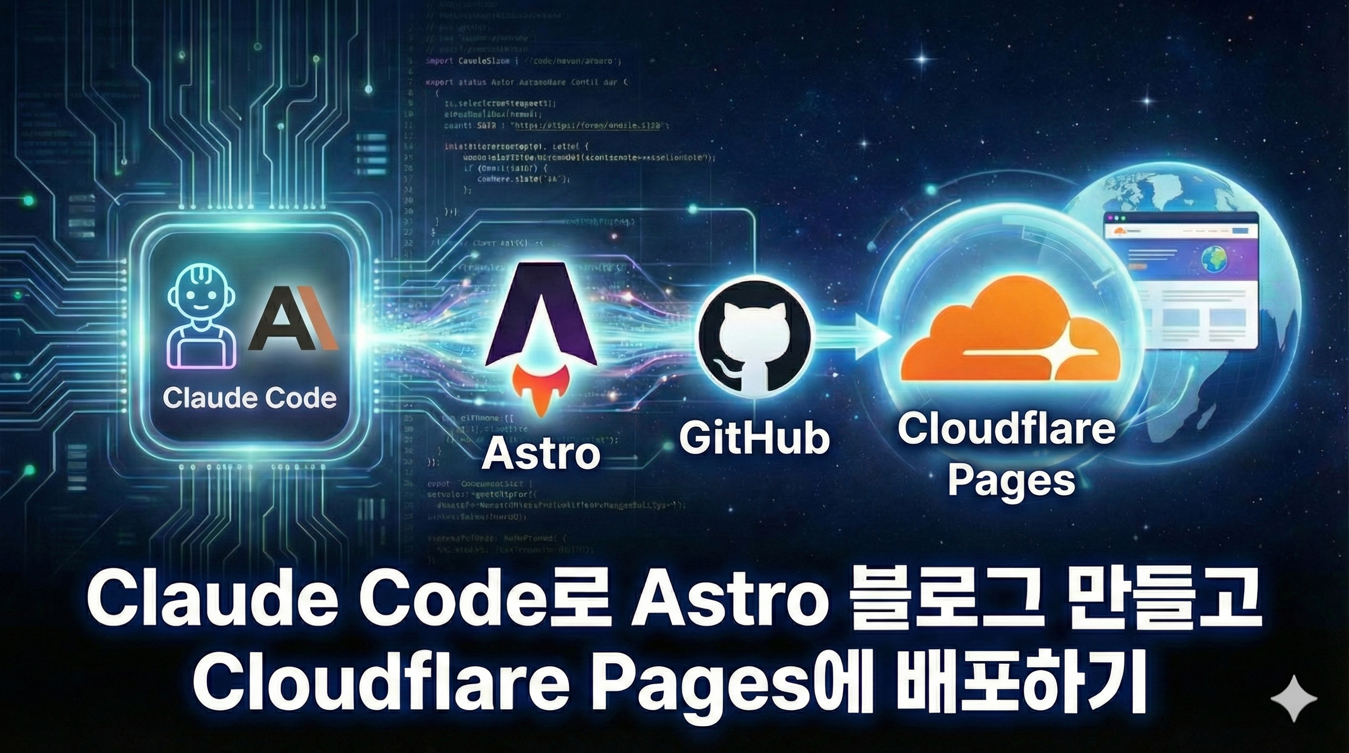 Claude Code로 Astro 블로그 만들고 Cloudflare Pages에 배포하기